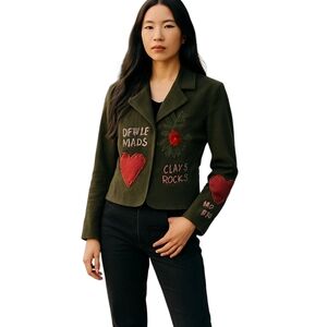 Y2K LA CLASSE COUTURE Green Soft Blazer